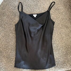 Black Satin Camisole Top